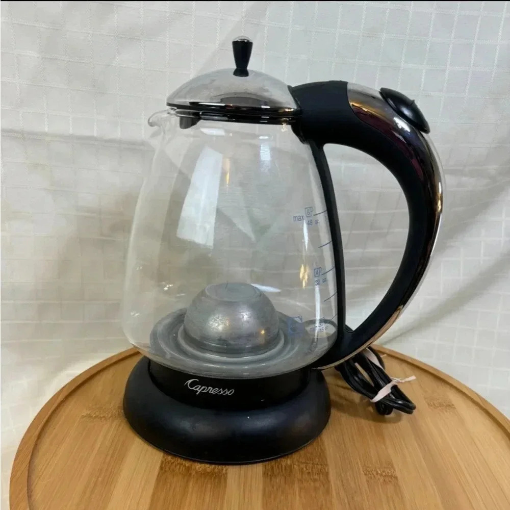 Capresso H2O Glass Electric Water Kettle –6 Cup Tested- Works